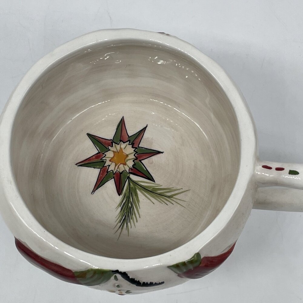 Jingle Bell Snowman Tracy Porter Let’s Hang Mistletoe 3 Pc Teapot & Mug Gift - Picture 7 of 14